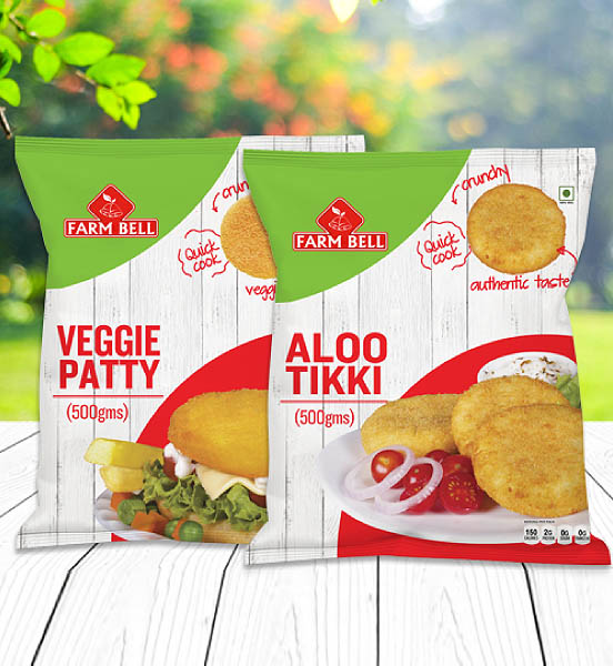 farmbell tikki package design