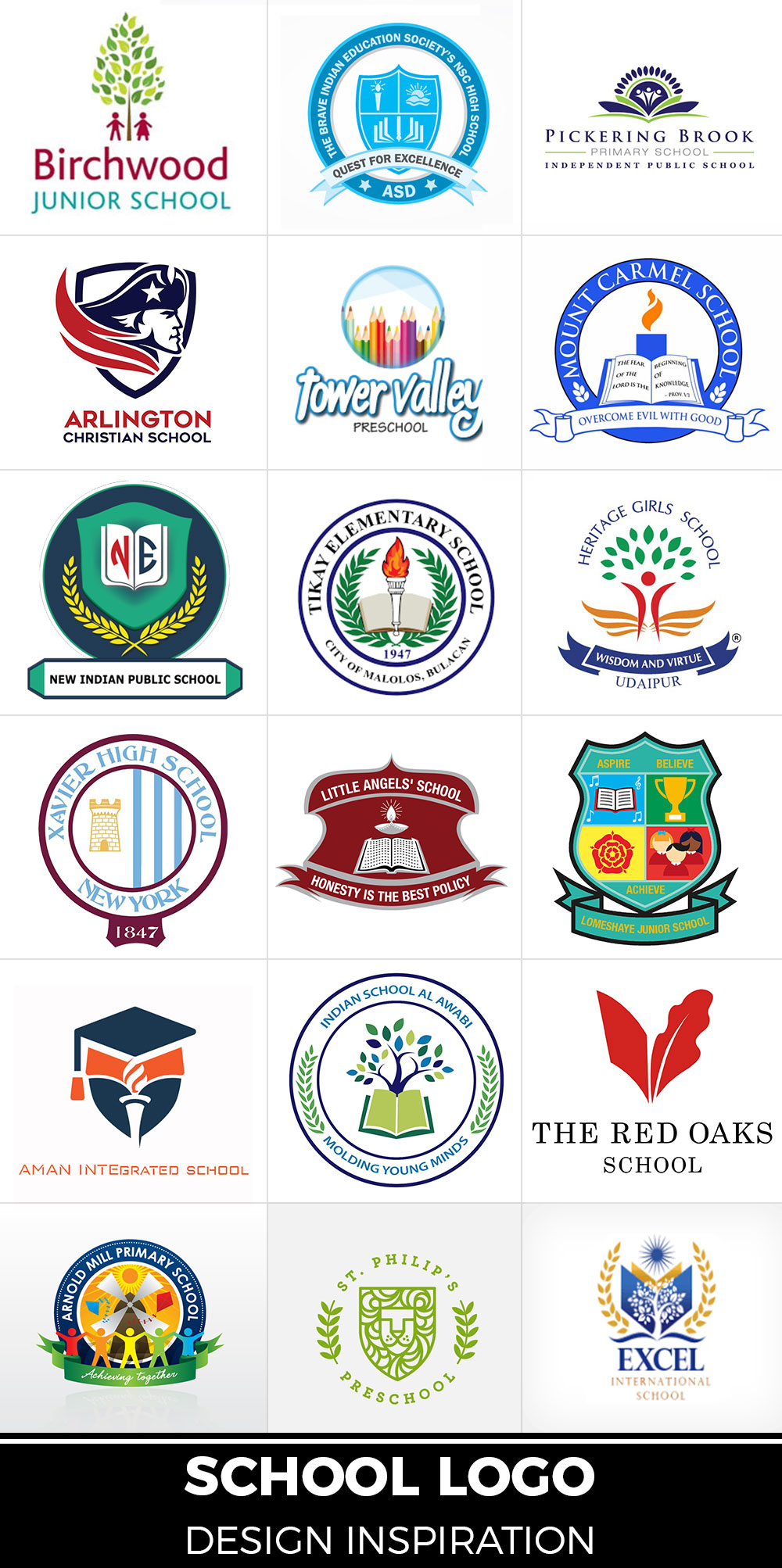 Top 10 school logo ideas and inspiration