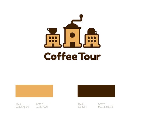 coffee logo colours